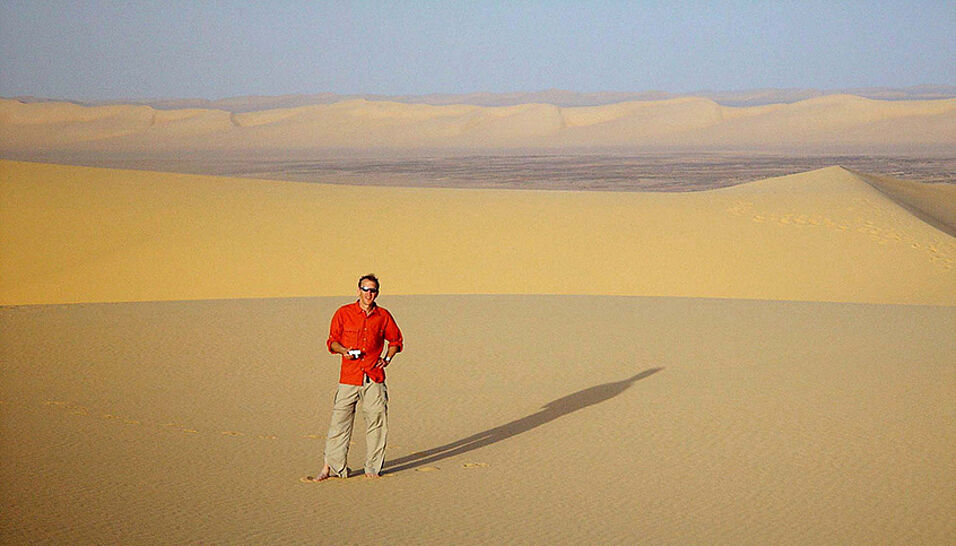 Mark Boslough in the Libyan Desert.