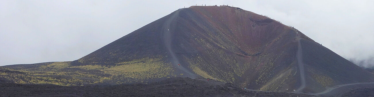 Crateri Silvestri, a volcanic cone on the S. flank of Mt. Etna, Sicily (Photo: T. Griffiths)